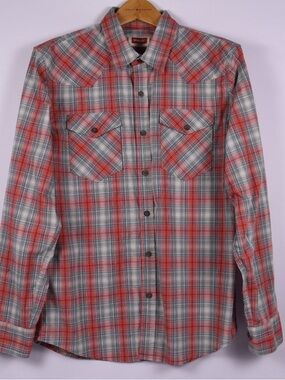 Wrangler Plaid Western Shirt